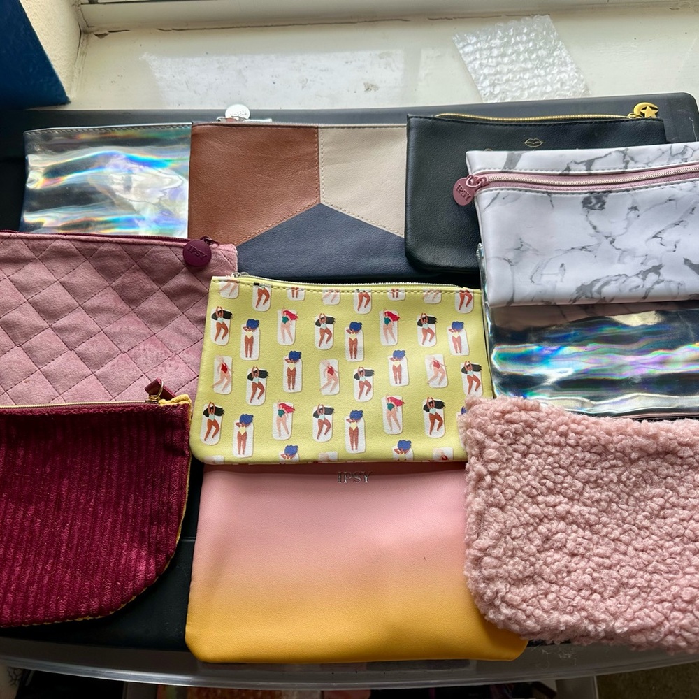 Ipsy Multicolor Cosmetic Bag Collection